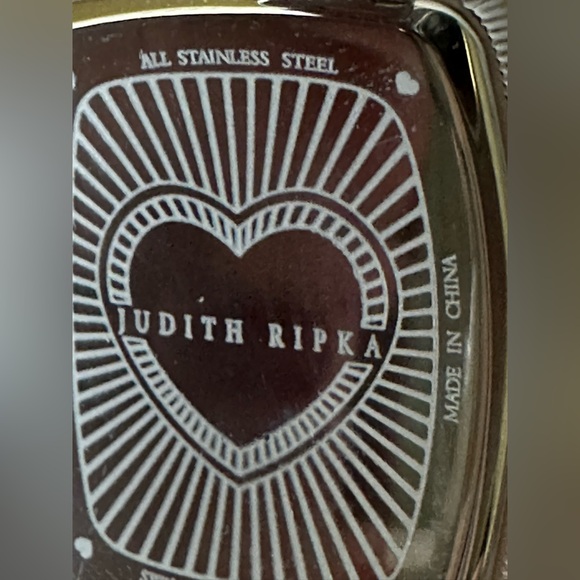 Judith Ripka pink crystal stainless steel watch - Picture 8 of 9